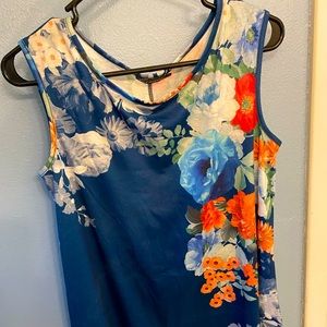 Maternity floral tank- large